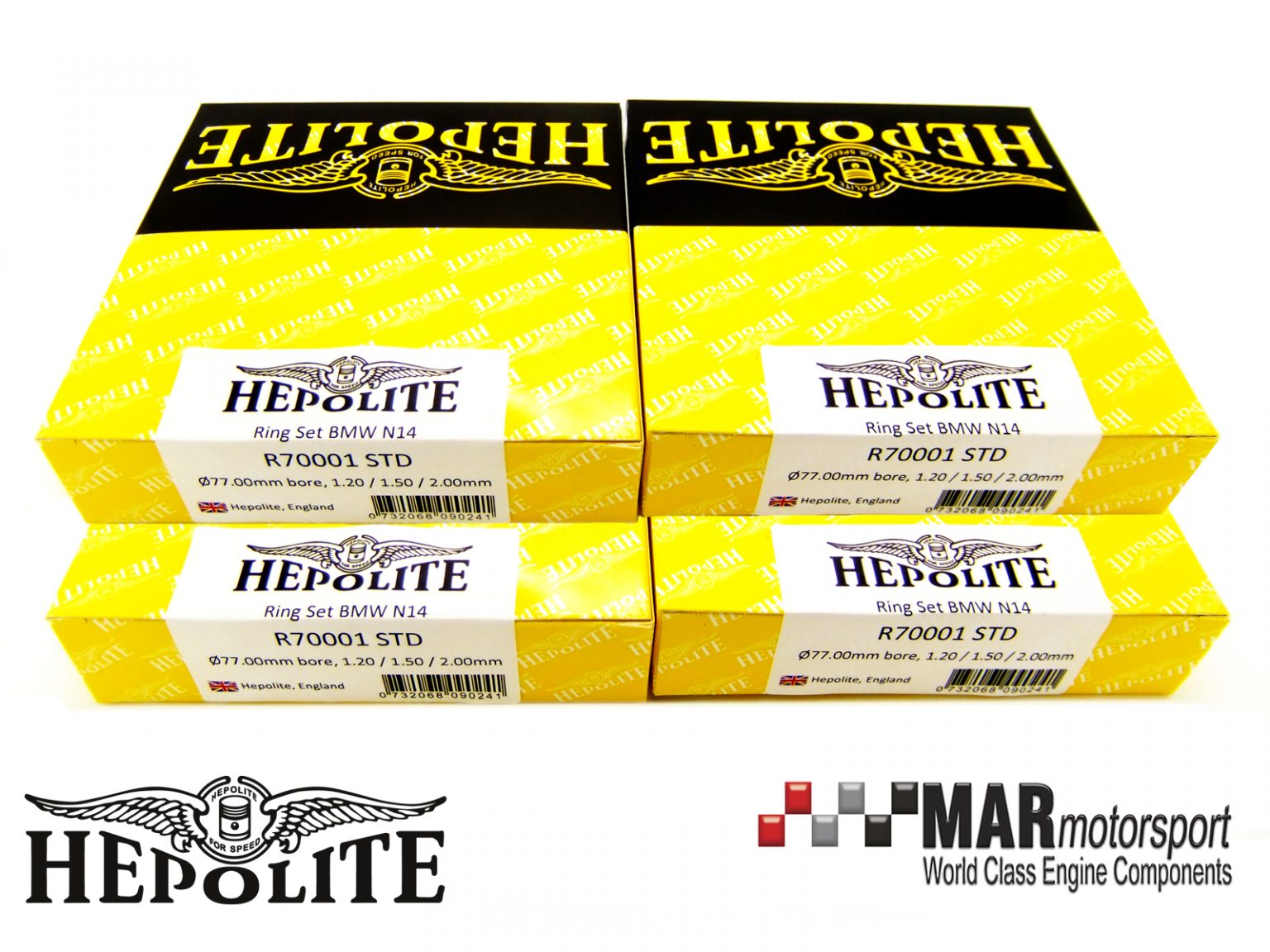 MINI R56 N14 N18 Cooper S JCW HEPOLITE DLC Piston Rings MAR