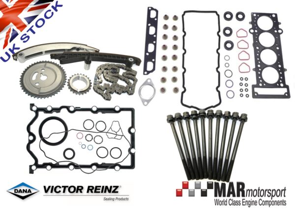 MINI R52 | R53 | W11B16 | Timing Chain Kit, Full Engine REINZ Gasket Set & Bolts